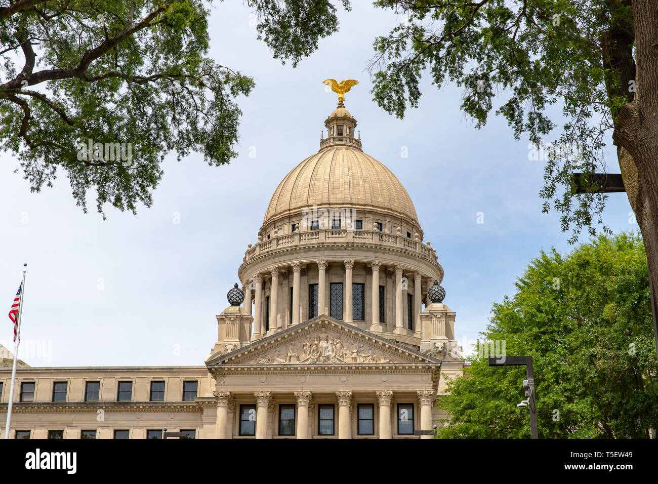La Mississippi State Capitol Building in downtown Jackson, MS Foto Stock