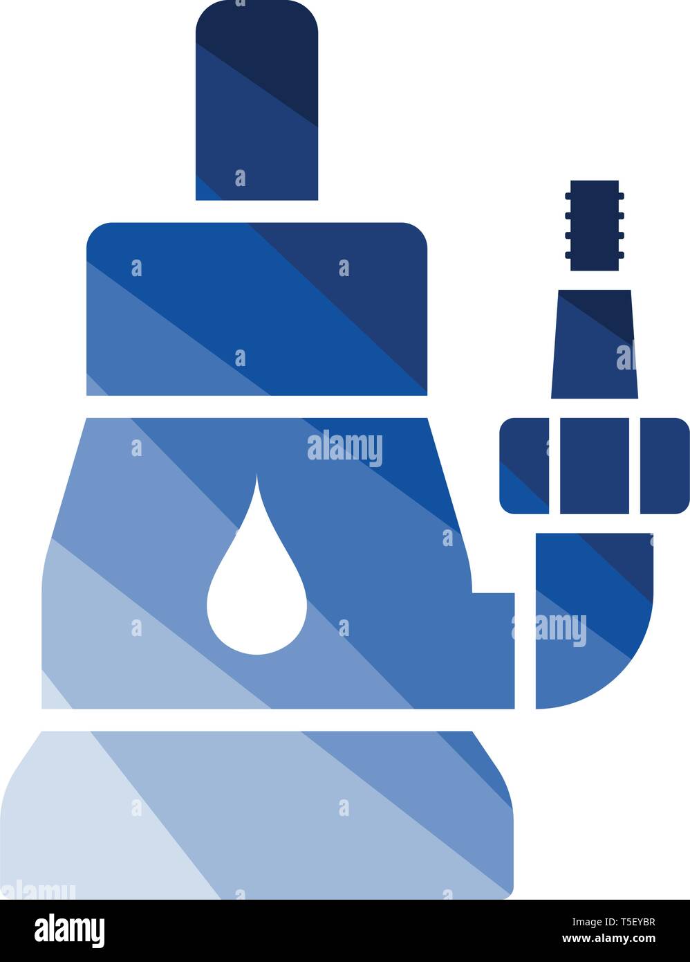 Sommergibile pompa acqua icona. Schermo piatto a colori e design. Illustrazione Vettoriale. Illustrazione Vettoriale