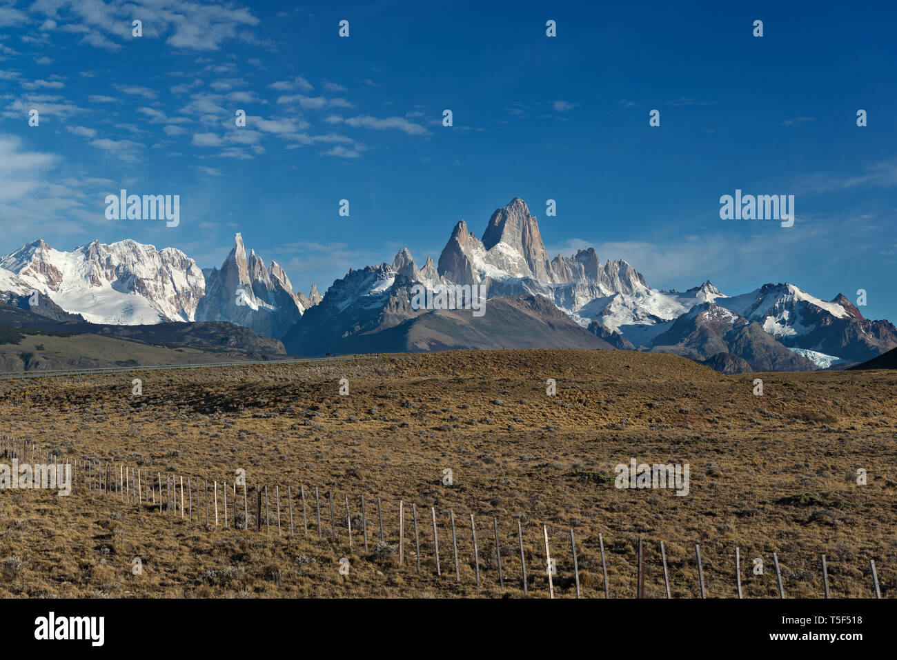 Massiccio del Fitz Roy, Los Glaciares NP, Argentina Foto Stock