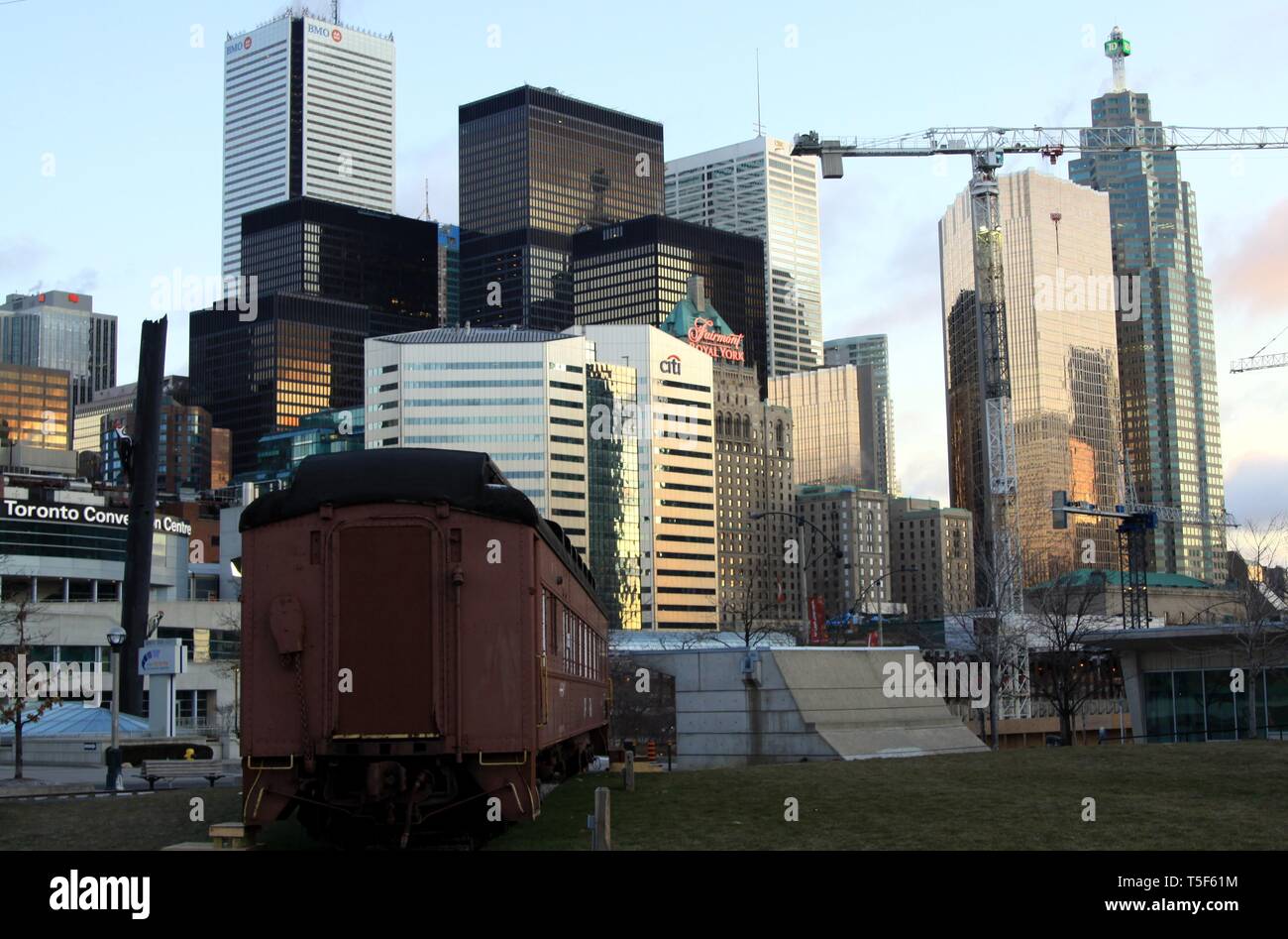 TORONTO, Canada - 8 gennaio. 2012: grattacieli nel centro di Toronto Foto Stock