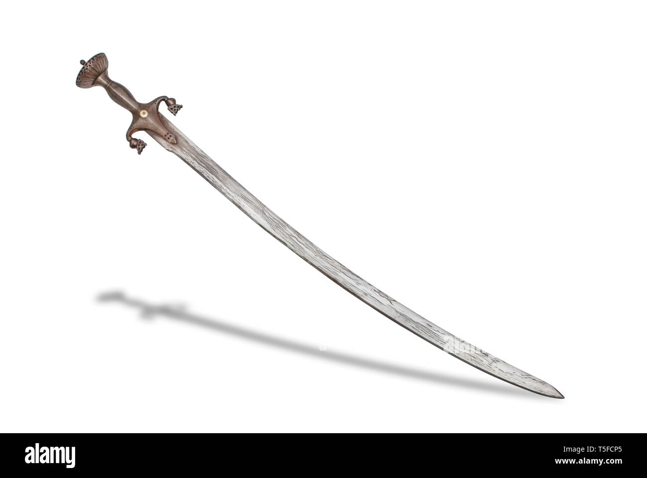 Il XIX secolo pulwar afgano spada. Foto Stock
