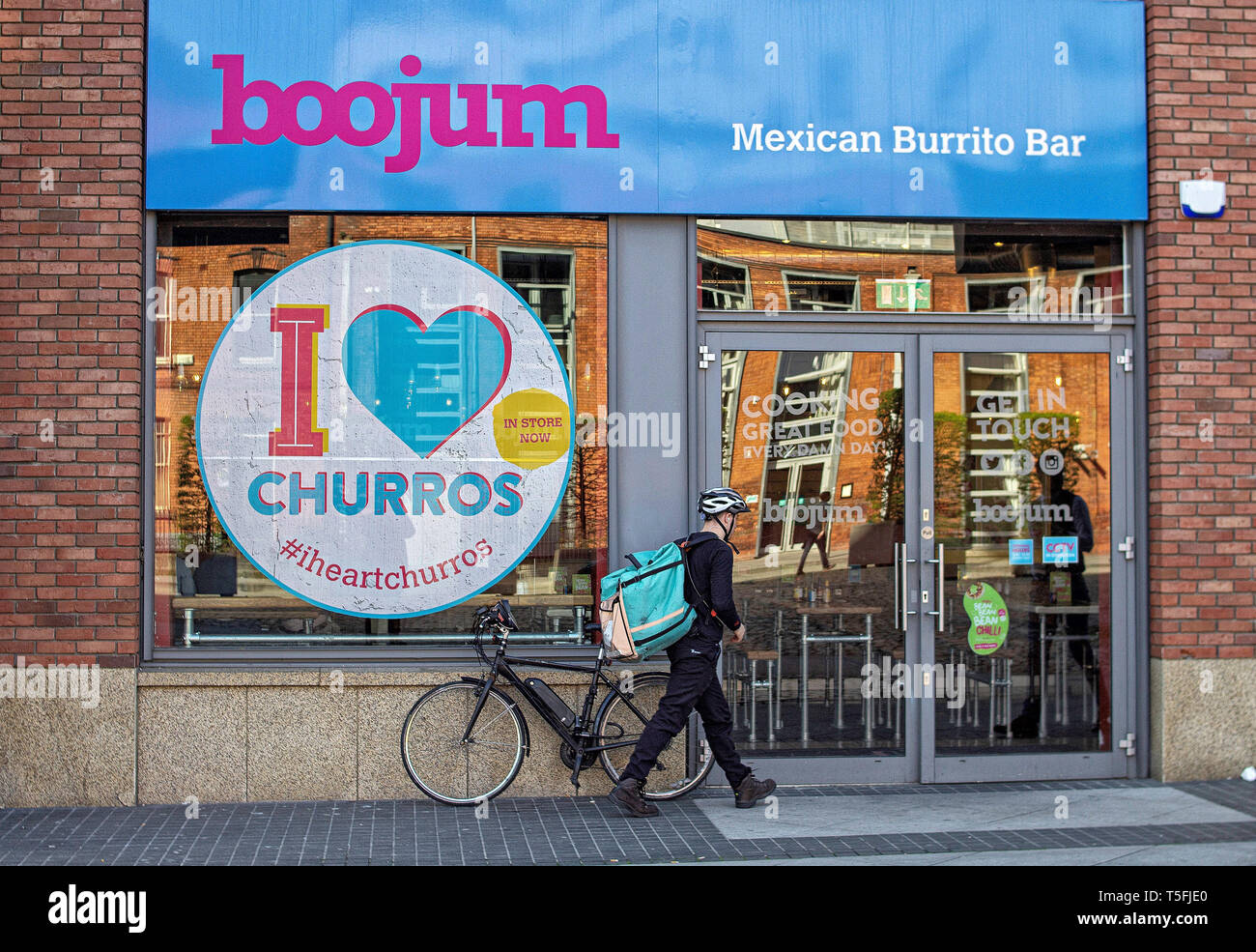 Un ramo della Boojum Burrito messicano Bar in Piazza Smithfield a Dublino, Irlanda. Foto Stock