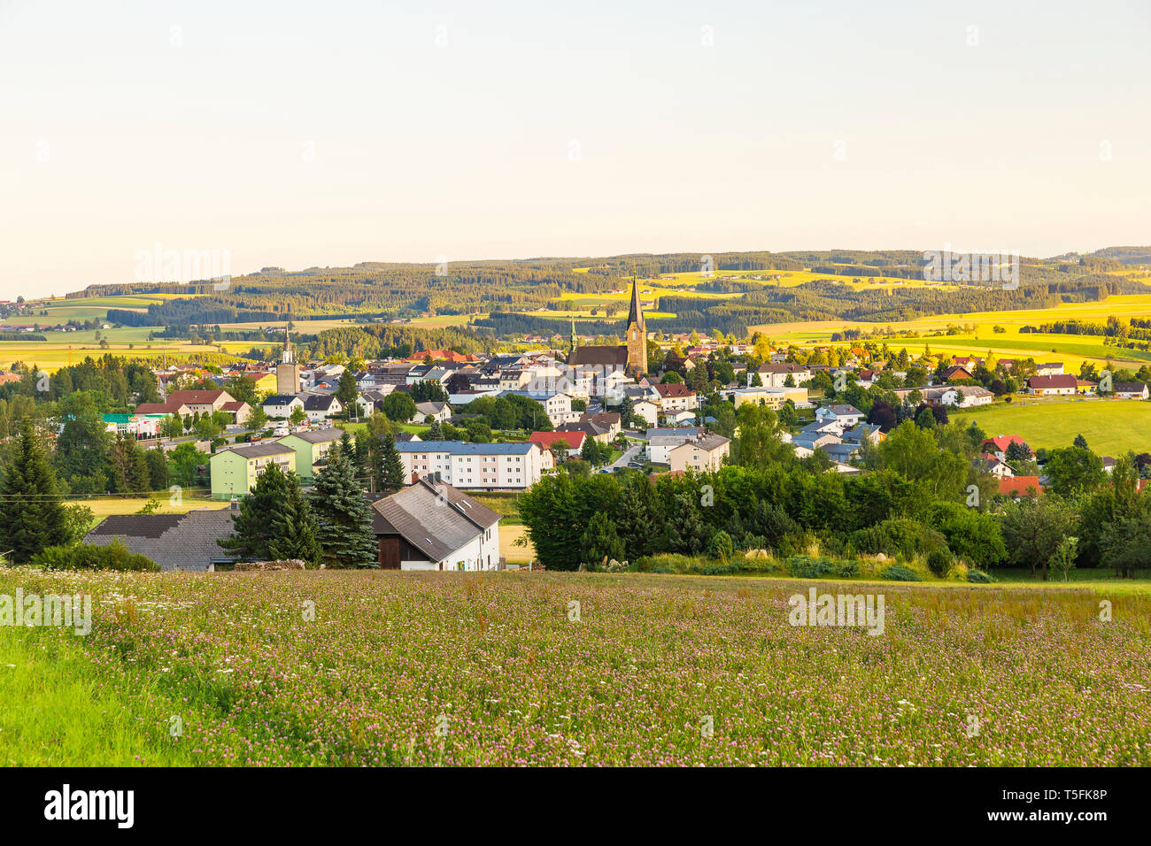 Austria, Muehlviertel, Bad Leonfelden, città termale Foto Stock