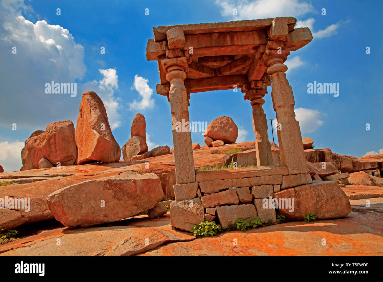 Hemakuta Hill, hampi, vijayanagar, Karnataka, India, Asia Foto Stock
