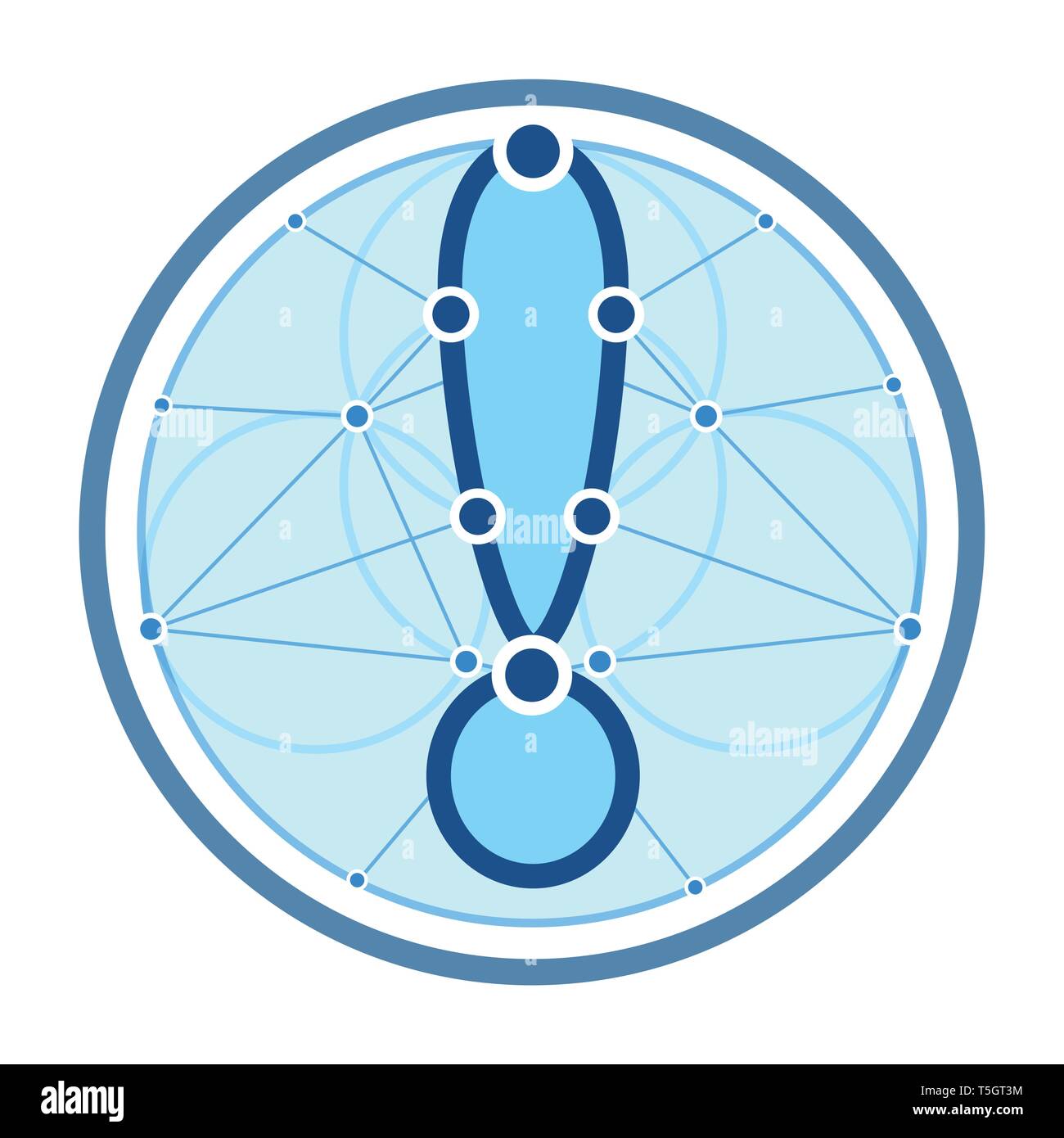 Illustrazione della moderna Idea progressiva forma rotonda isolata su bianco. Simbolo del punto esclamativo, segno del vettore per icona o logo in formato EPS10. Rete con Illustrazione Vettoriale Illustrazione della moderna Idea progressiva forma rotonda isolata su bianco. Simbolo del punto esclamativo, segno del vettore per icona o logo in formato EPS10. Rete con Illustrazione Vettoriale