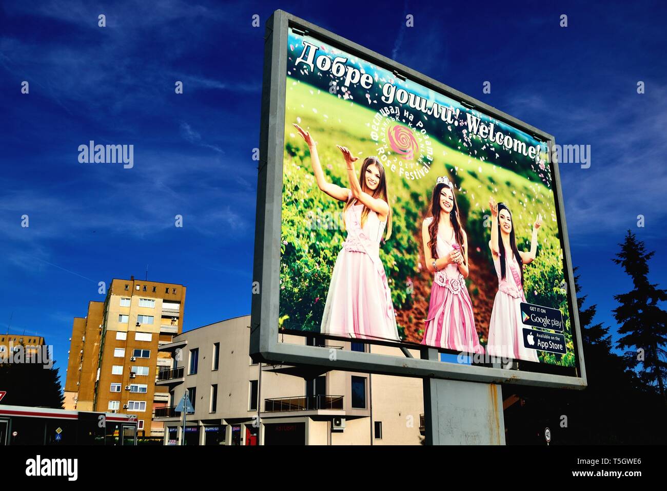 Festival di Rose in Kazanlak. Provincia di Stara Zagora.BULGARIA Foto Stock