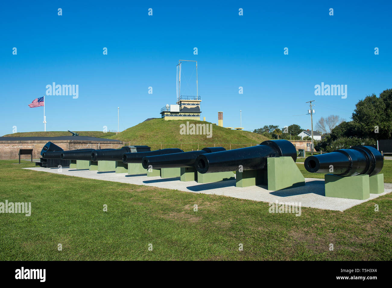 Stati Uniti d'America, Sud Carolina, Charleston, Fort Moultrie, Sullivan's island Foto Stock
