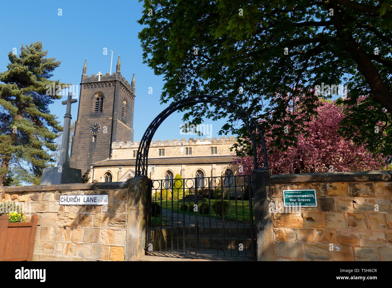 Chiesa di St Mary a Swillington, Leeds, West Yorkshire, Regno Unito Foto Stock