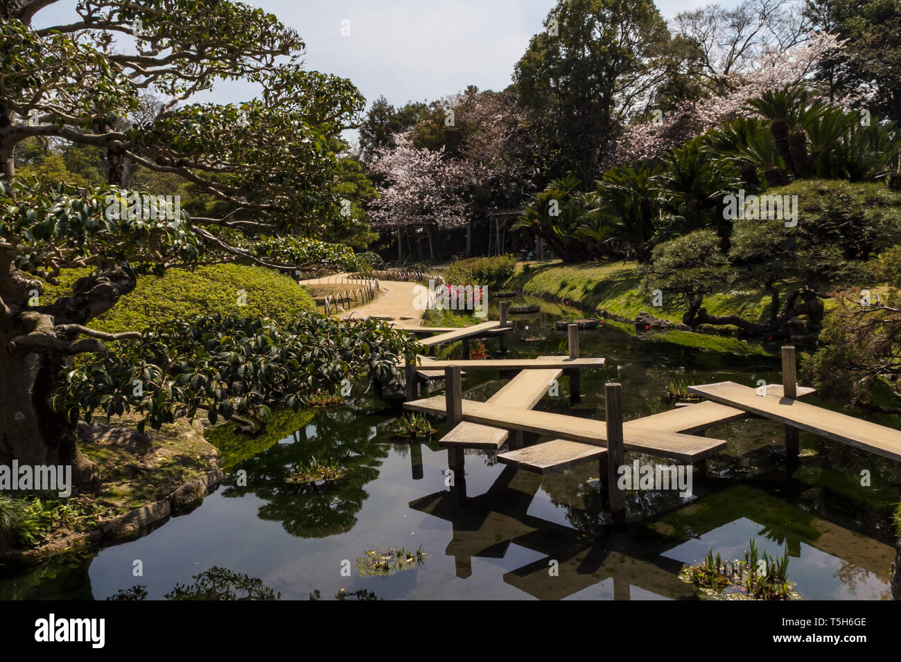 Giardino giapponese di Okayama Foto Stock