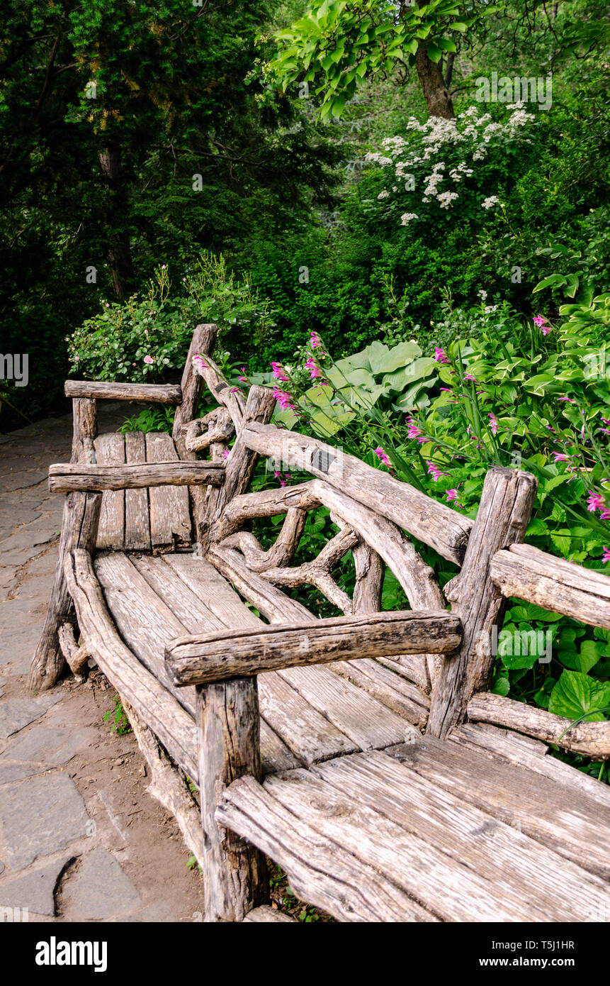 Giardino di Shakespeare, al Central Park di New York Foto Stock