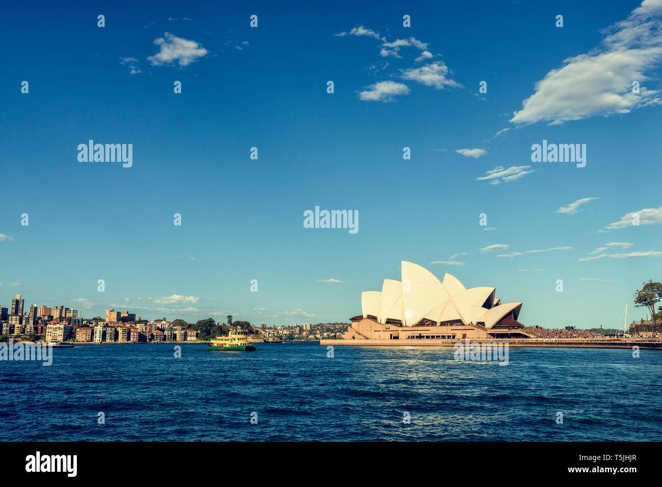 Australia, Nuovo Galles del Sud, Sydney, paesaggio con la Opera House di Sydney Foto Stock