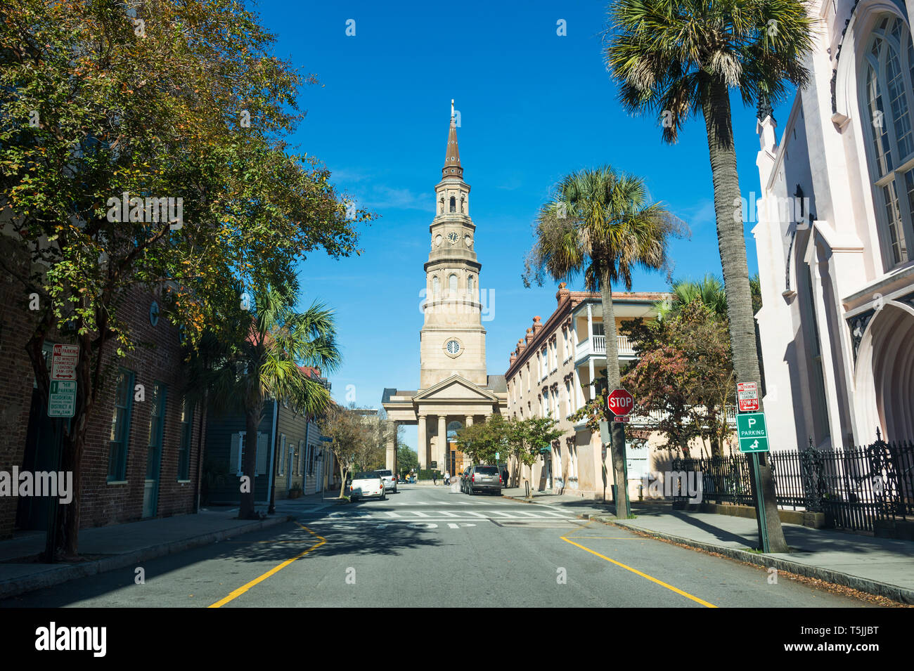 Stati Uniti d'America, Sud Carolina, Charleston, Circolare Chiesa congregazionale Foto Stock