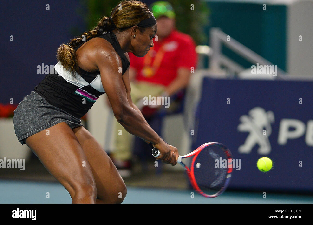 Giorno 7 del 2019 Miami Open, tenutasi al Hard Rock Stadium di Miami, Florida. Dotato di: Sloane Stephens dove: Giardini di Miami, Florida, Stati Uniti quando: 24 Mar 2019 Credit: Johnny Louis/WENN.com Foto Stock