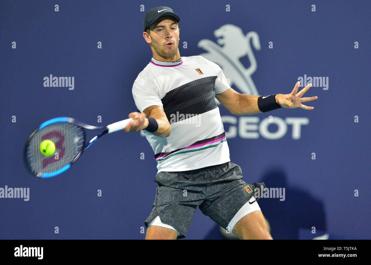 Giorno 7 del 2019 Miami Open, tenutasi al Hard Rock Stadium di Miami, Florida. Dotato di: Borna Coric dove: Giardini di Miami, Florida, Stati Uniti quando: 24 Mar 2019 Credit: Johnny Louis/WENN.com Foto Stock