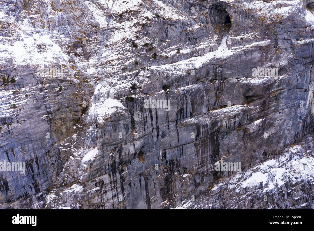 La Svizzera, il Cantone di Berna, MIttelhorn, Steep faccia Foto Stock