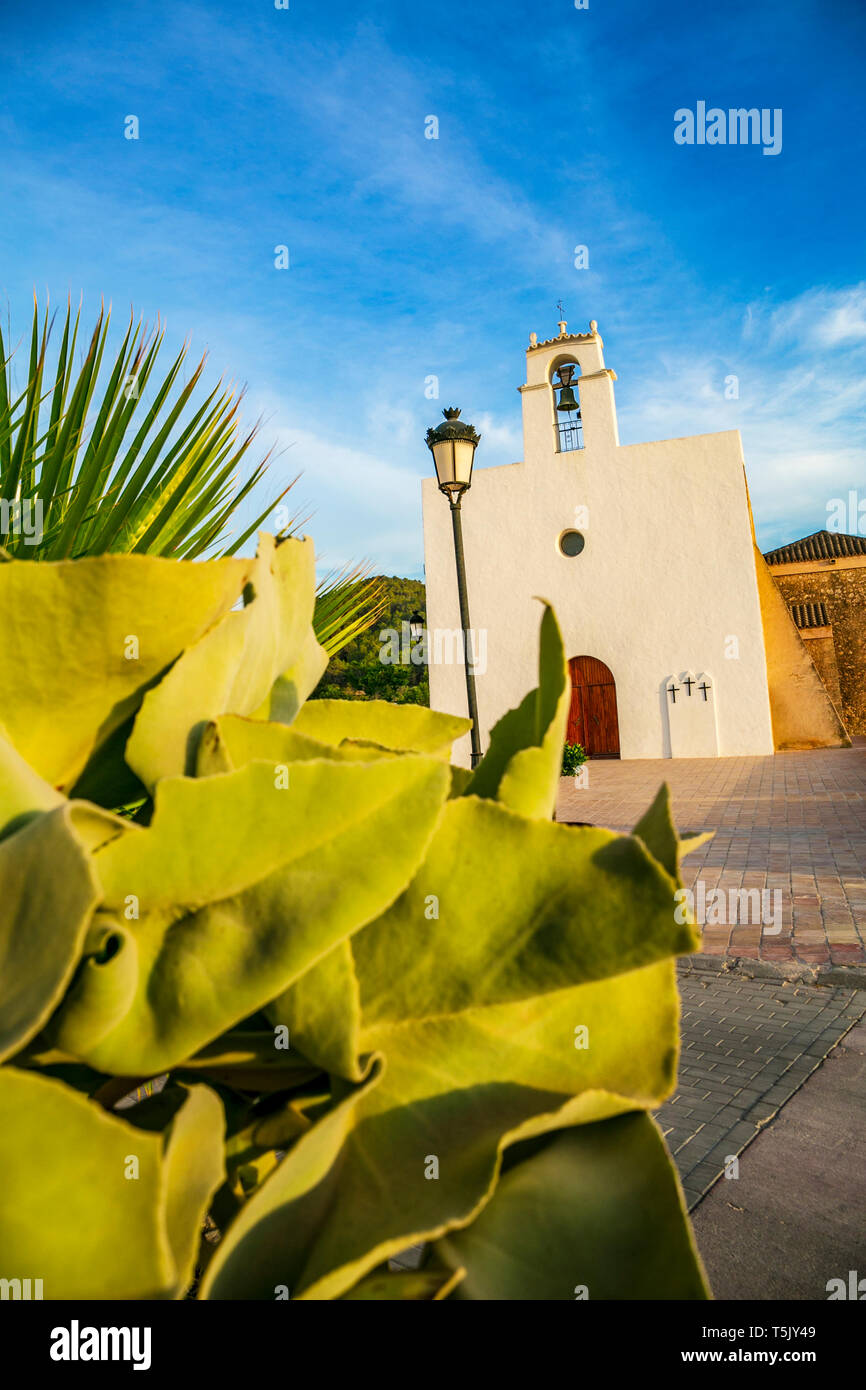 Sant Agusti des Vedrá Village. Sant Josep de sa Talaia comune. Isola di Ibiza. Le Baleari. Isole. Spagna Foto Stock