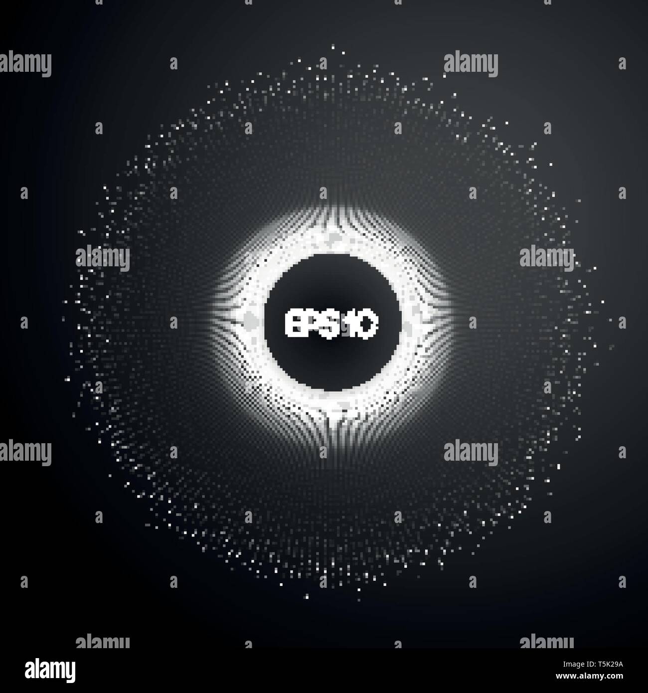 Grande per la visualizzazione di dati. Background 3d .Grande connessione dati sfondo. La tecnologia informatica ai tech wire futuristico di rete wireframe per la visualizzazione di dati Illustrazione Vettoriale