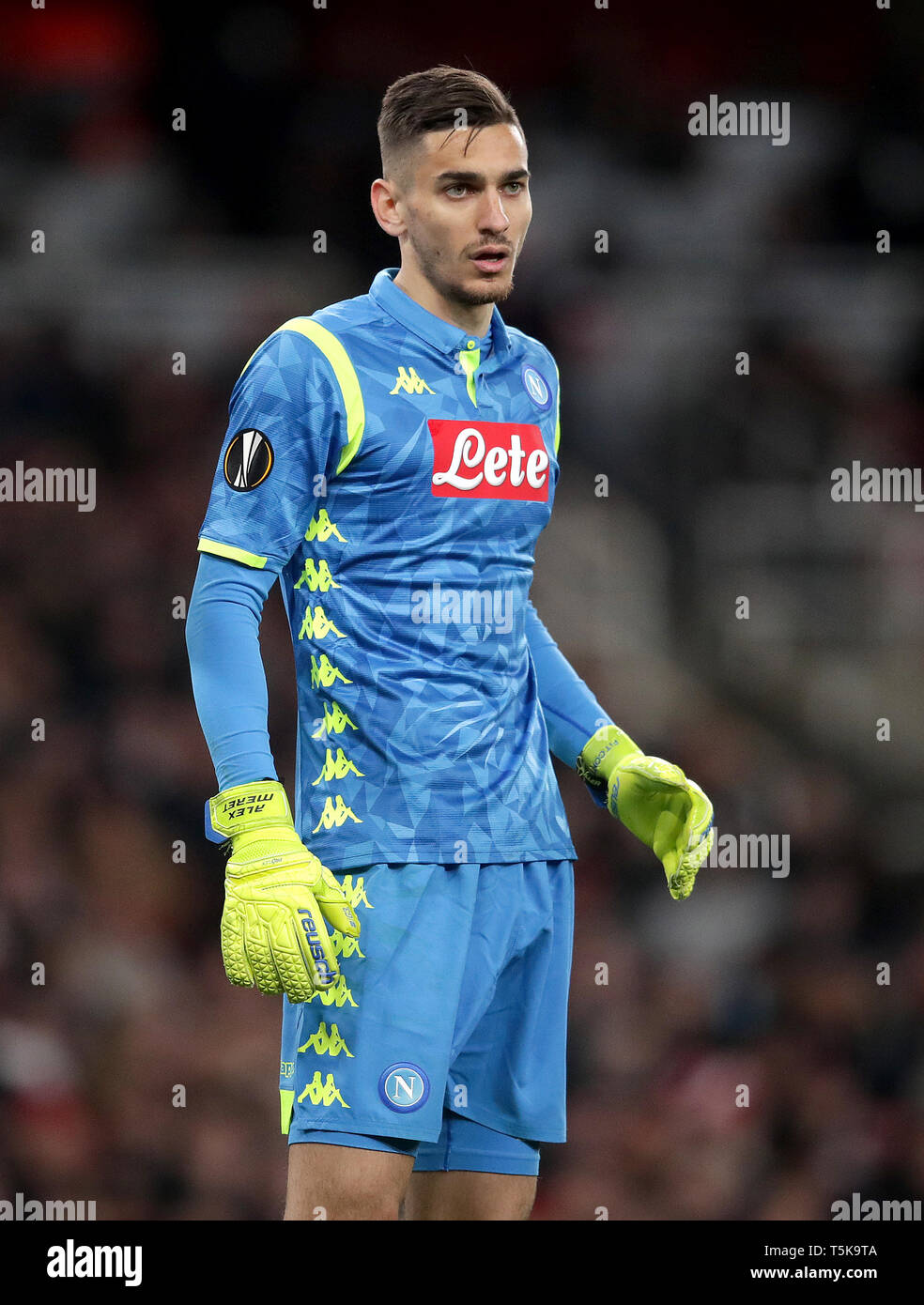 Napoli il portiere Alex Meret Foto Stock