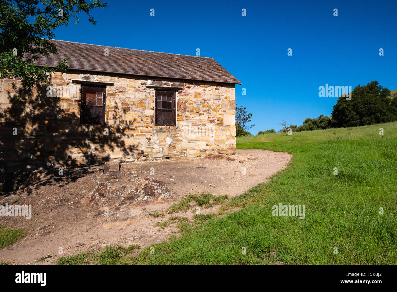 I Cavalieri del traghetto, Stanislao County, Californiia Foto Stock