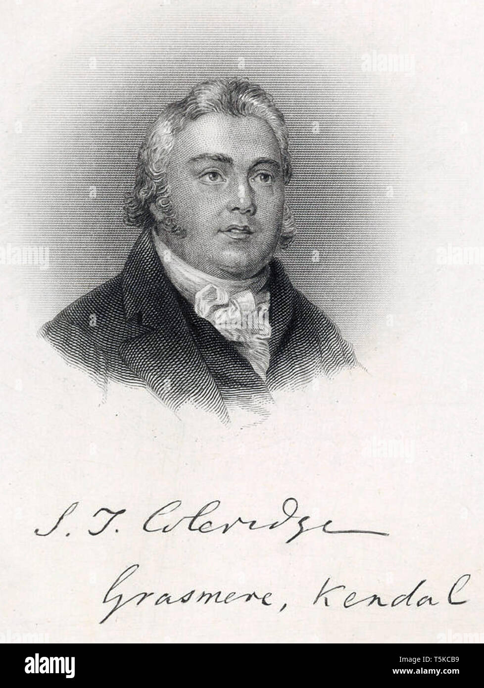 SAMUEL COLERIDGE (1772-1834) poeta inglese e filosofo circa 1815 Foto Stock