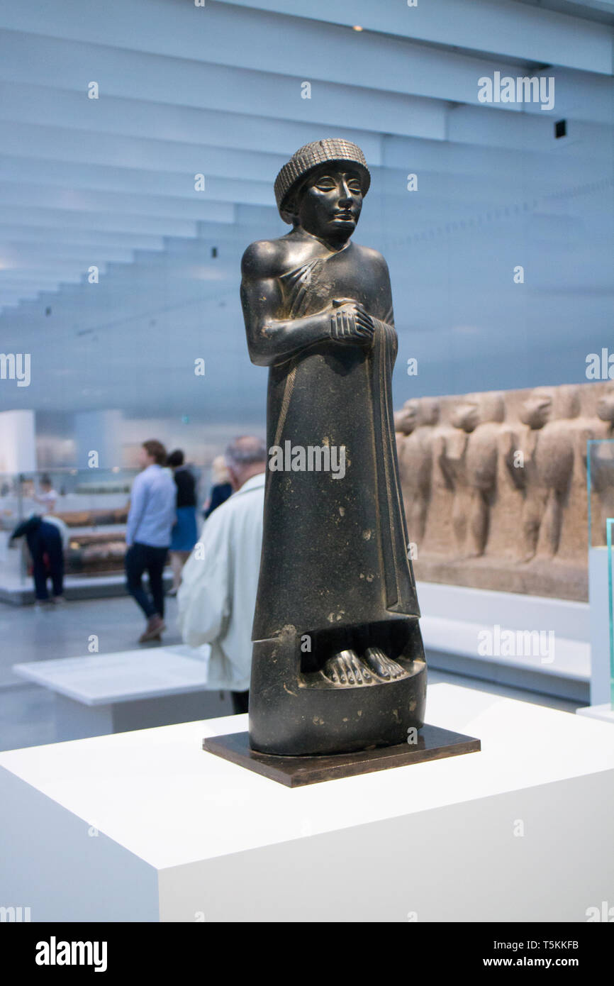 Le Louvre lente : Gudea principe di Lagash membro (Ca 2120 BC) Foto Stock