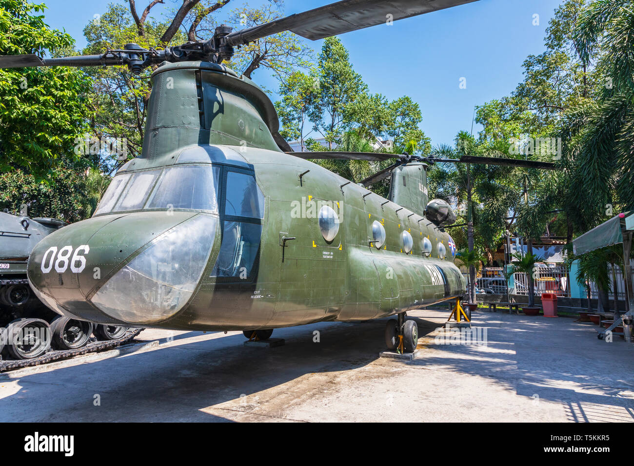 Guerra vietnamita resti Museo è anche noto come il Museo Americano di crimini di guerra,città di Ho Chi Minh, Vietnam Foto Stock