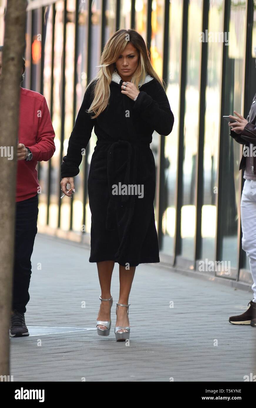 Jennifer Lopez fuori e circa per celebrità Candids - MER, , New York, NY Aprile 24, 2019. Foto di: Kristin Callahan/Everett Collection Foto Stock