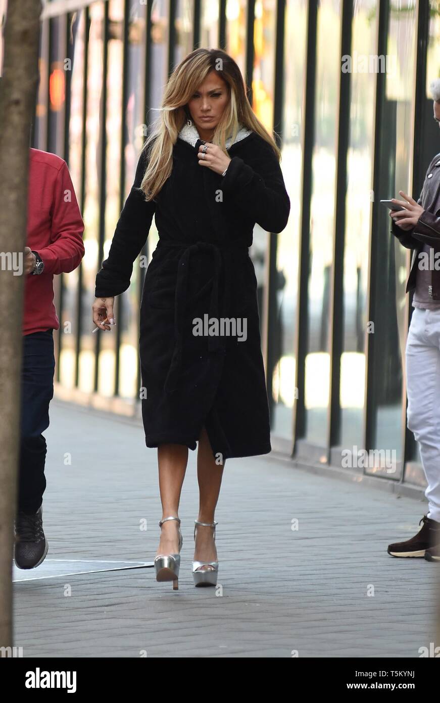 Jennifer Lopez fuori e circa per celebrità Candids - MER, , New York, NY Aprile 24, 2019. Foto di: Kristin Callahan/Everett Collection Foto Stock