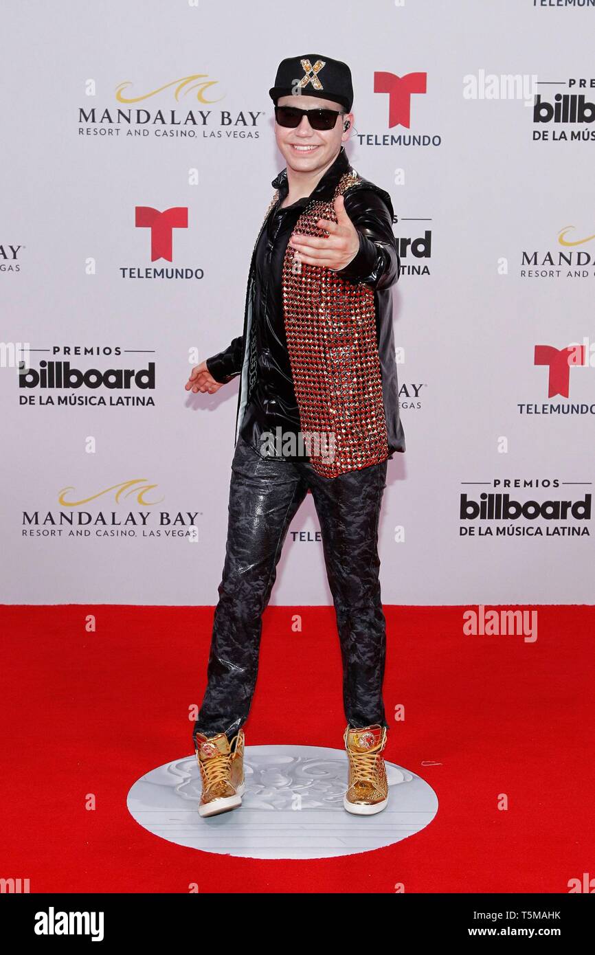 Raymix presso gli arrivi per 2019 Billboard Latin Music Awards - Gli arrivi 2, Mandalay Bay Events Centre di Las Vegas NV, Aprile 25, 2019. Foto di: JA/Everett Collection Foto Stock