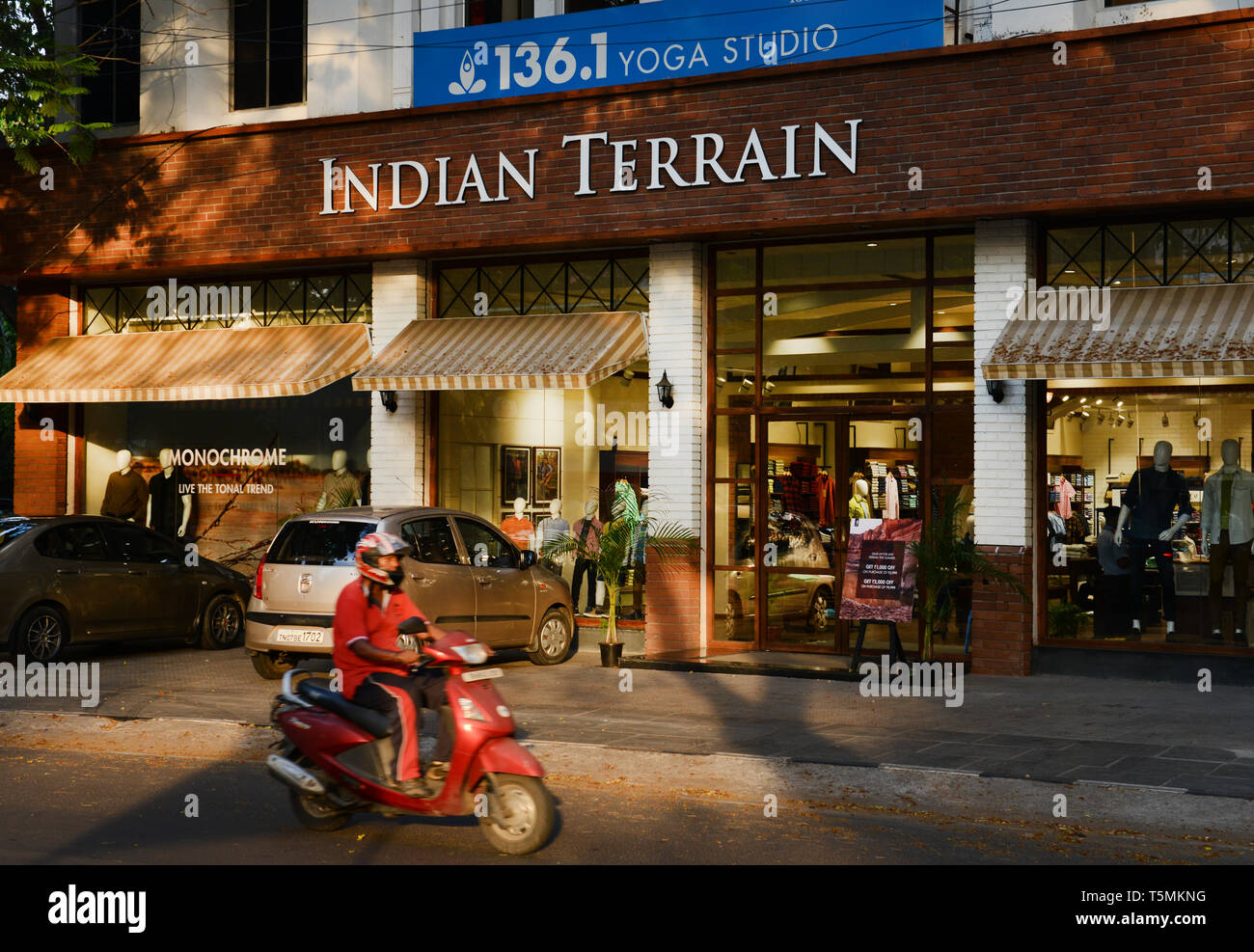 Terreno indiano negozio di abbigliamento di Chennai. Foto Stock