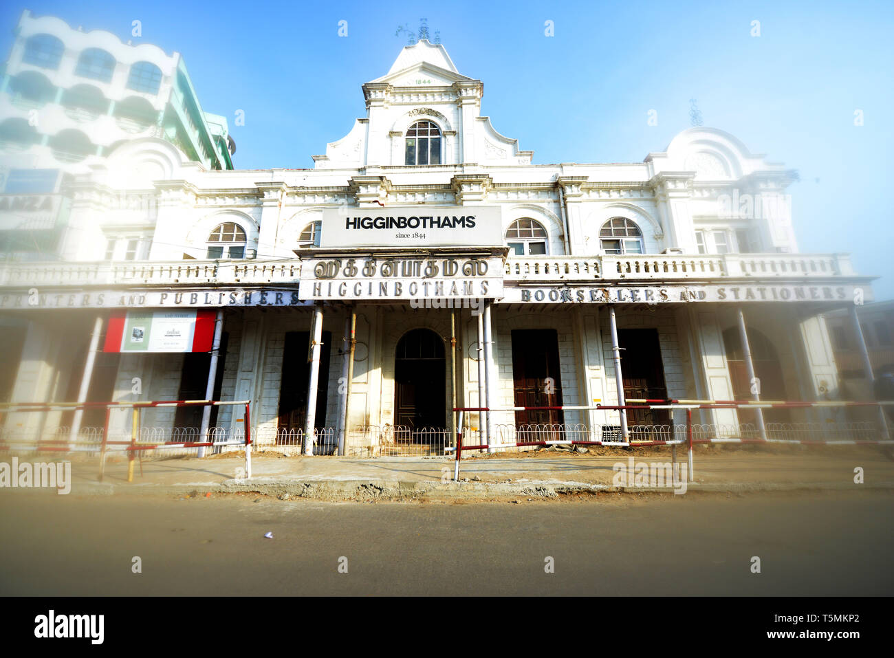 Il Higginbothams book store a Chennai, India. Foto Stock
