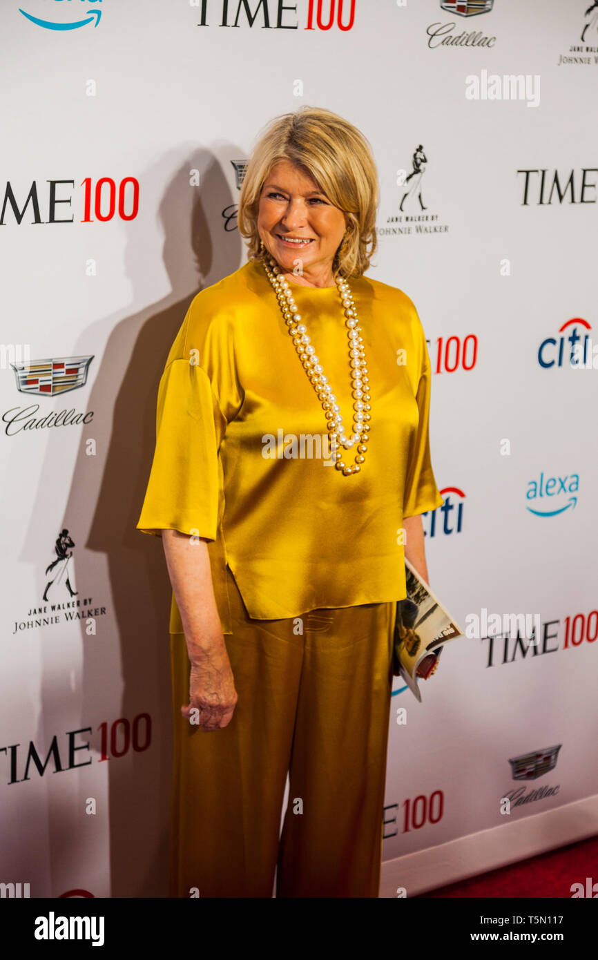 Martha Stewart assiste 100 Tempo di gala del 23 aprile nella città di New York Foto Stock