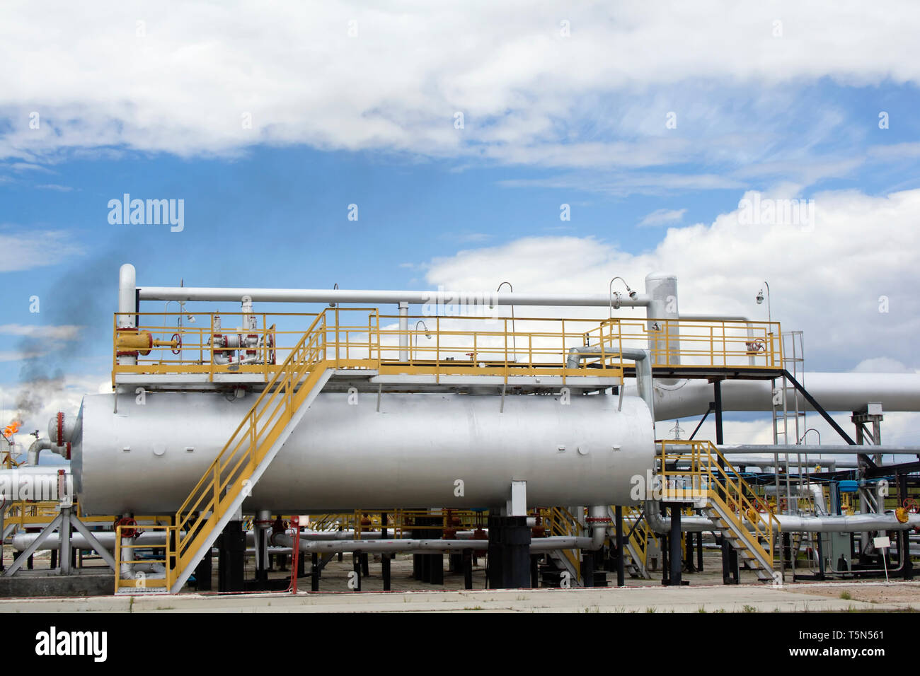 Raffineria di petrolio factory Foto Stock