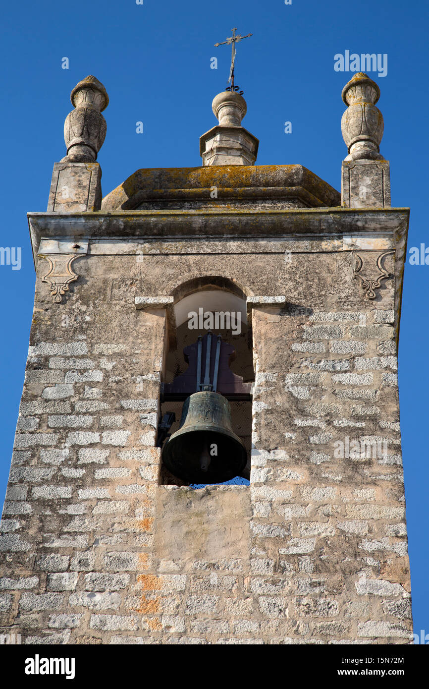 San Clemente Chiesa torre; Loule; Algarve; Portogallo Foto Stock