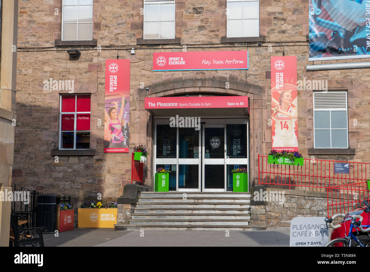 Complesso sportivo e palestra Pleasance, Università di Edimburgo Foto Stock