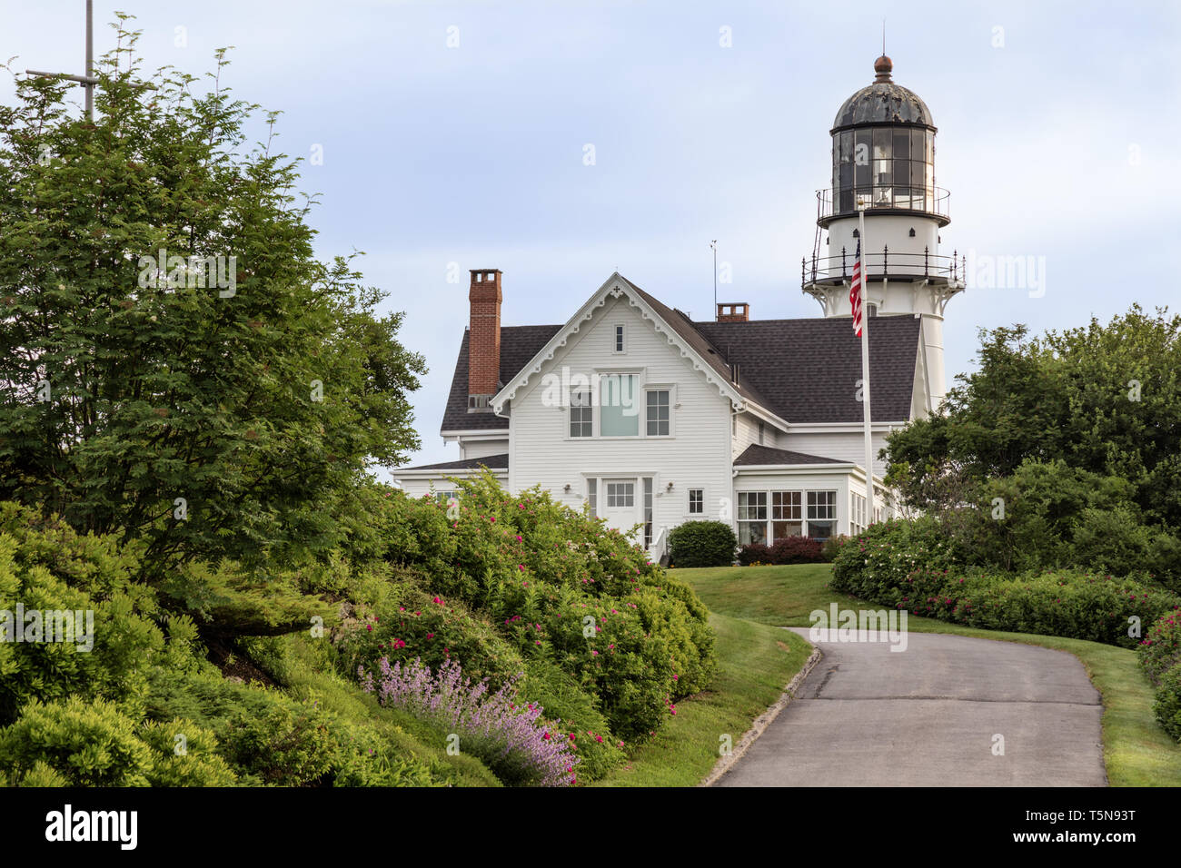 Cape Elizabeth faro, Cape Elizabeth, Maine Foto Stock