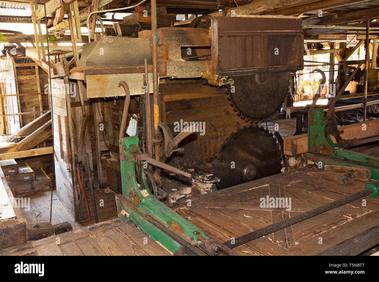 Canada, British Columbia, Port Alberni, McLean Mill National Historic Site, vapore-azionato segheria Foto Stock