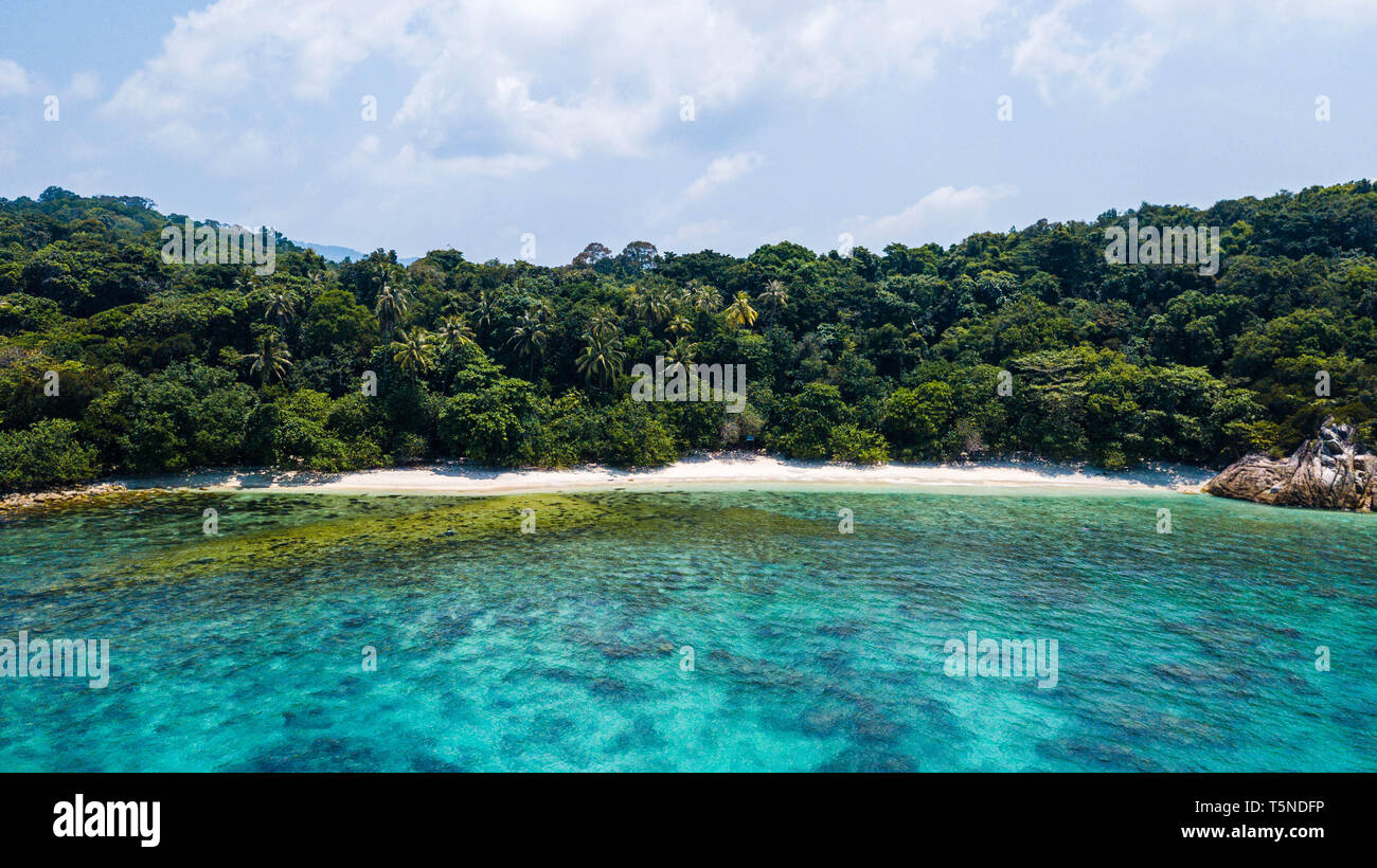 Turtle Beach in Pulau Perhentian Kecil (Malesia) Foto Stock