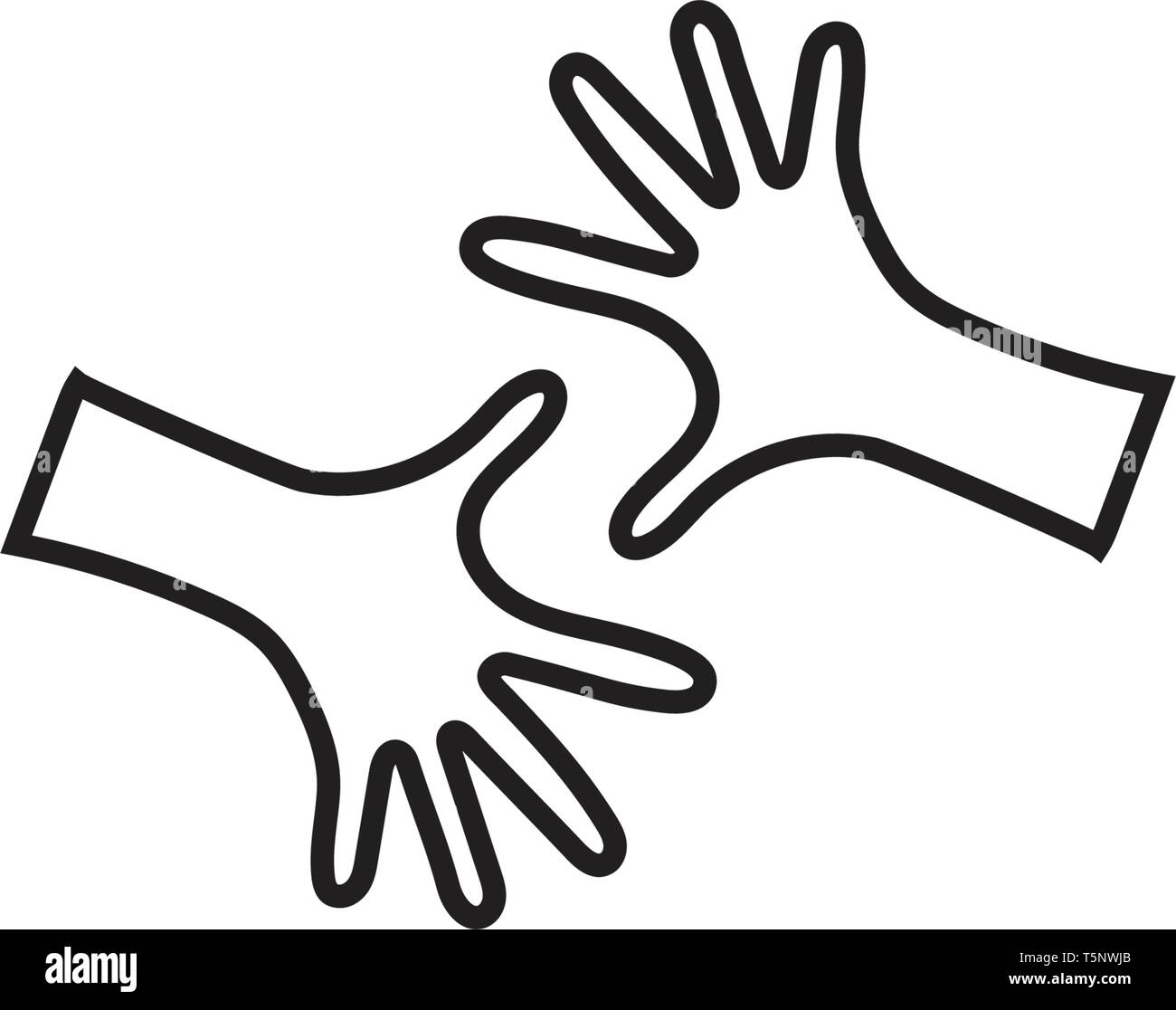 Cura delle mani modello Logo icona vettore Business - Vettore Illustrazione Vettoriale