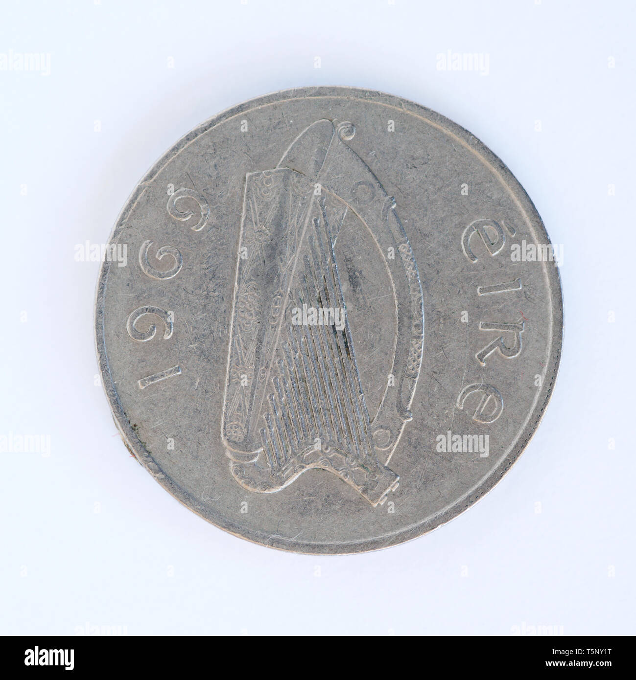 Irish 10p coin - 1969 Foto Stock