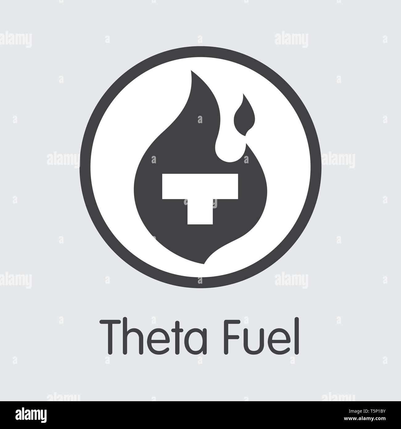 TFUEL - Theta carburante. L'icona di denaro o emblema di mercato. Illustrazione Vettoriale TFUEL - Theta carburante. L'icona di denaro o emblema di mercato. Illustrazione Vettoriale