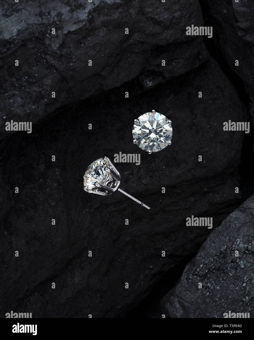 Diamante prigionieri dell'orecchio Foto Stock