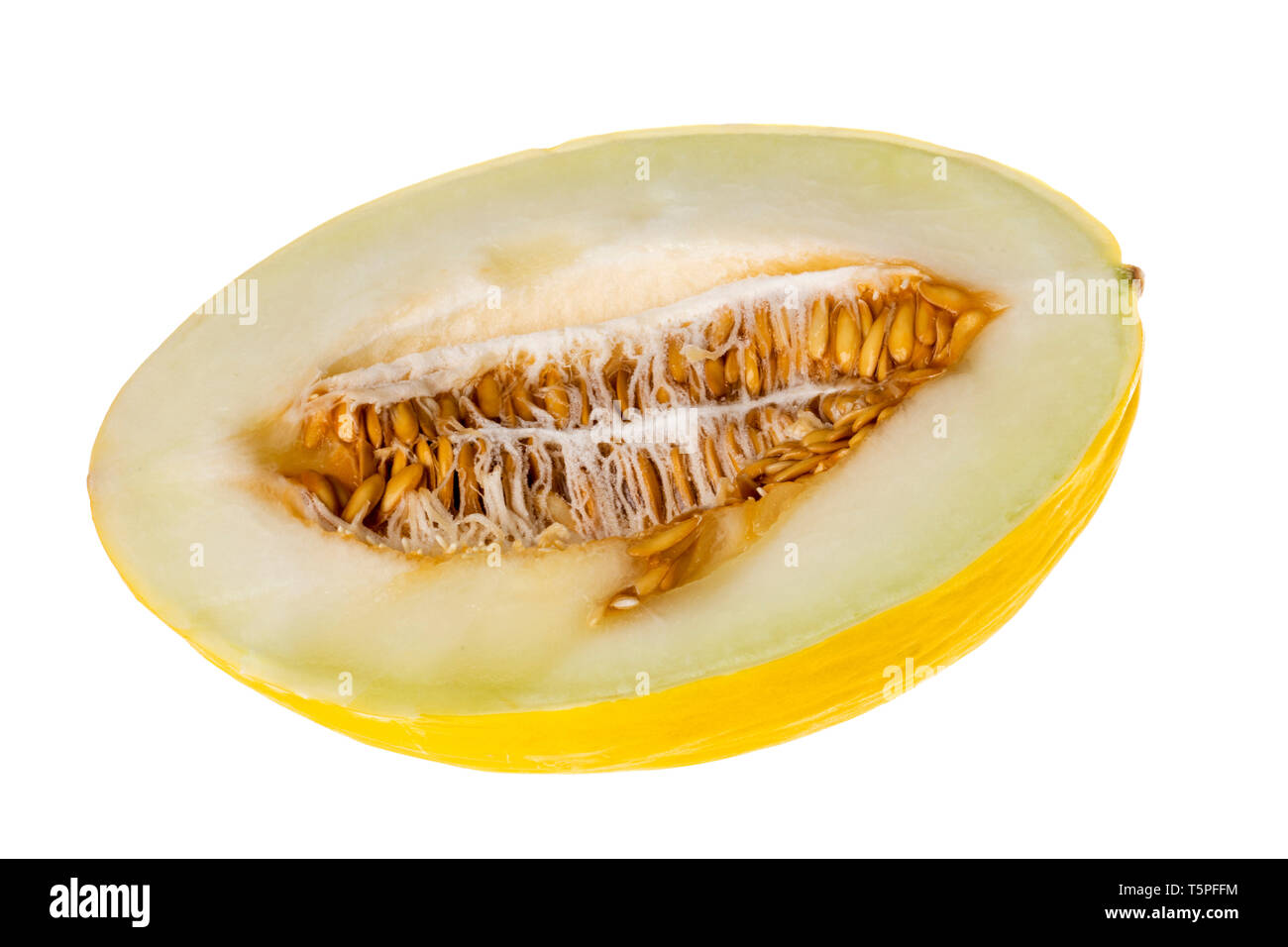 La metà di un melone Foto Stock