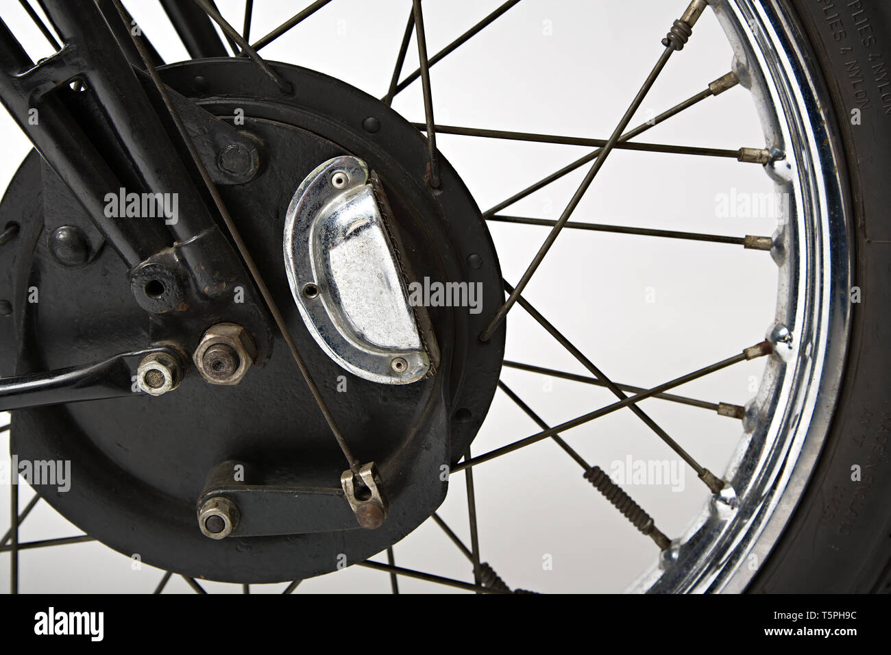 Moto d'epoca Velocette GP MSS 500. Ruota. Marca: Velocette richiesta di cofinanziamento: GP MSS 500 Nazione: Regno Unito - Birmingham anno: 1938 Condizioni: resto Foto Stock