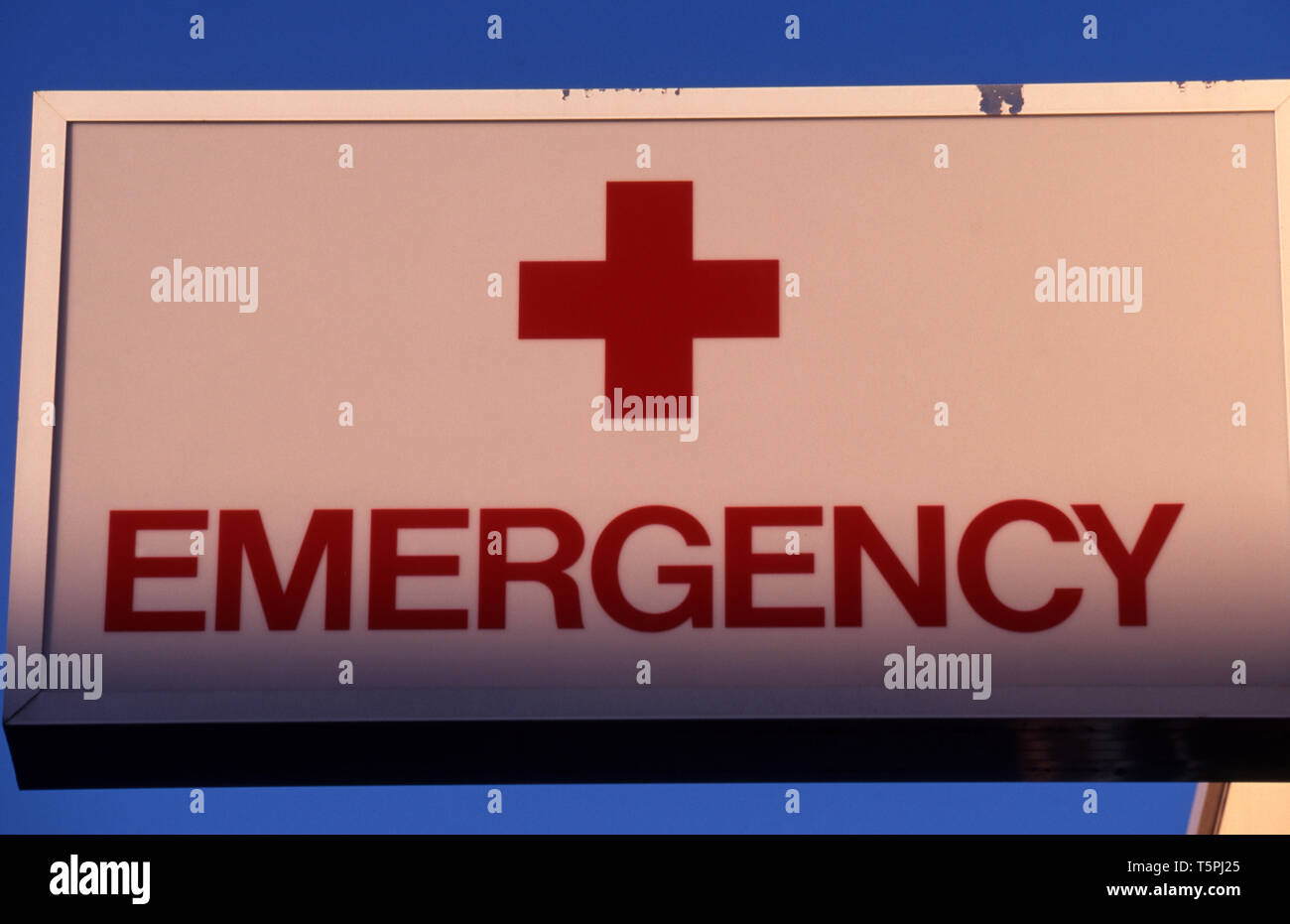 Ospedale di emergenza segno, Sydney, Nuovo Galles del Sud, Australia Foto Stock