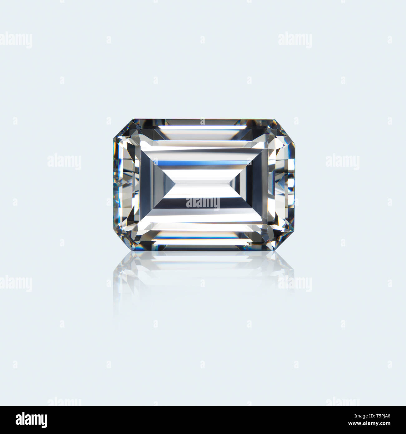 Diamante Taglio Smeraldo gemma taglio smeraldo Diamond Foto Stock