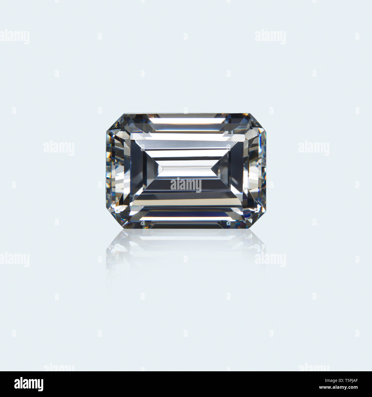 Diamante Taglio Smeraldo gemma taglio smeraldo Diamond Foto Stock