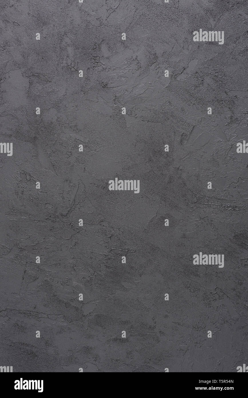 Verniciato nero texture in stucco Foto Stock