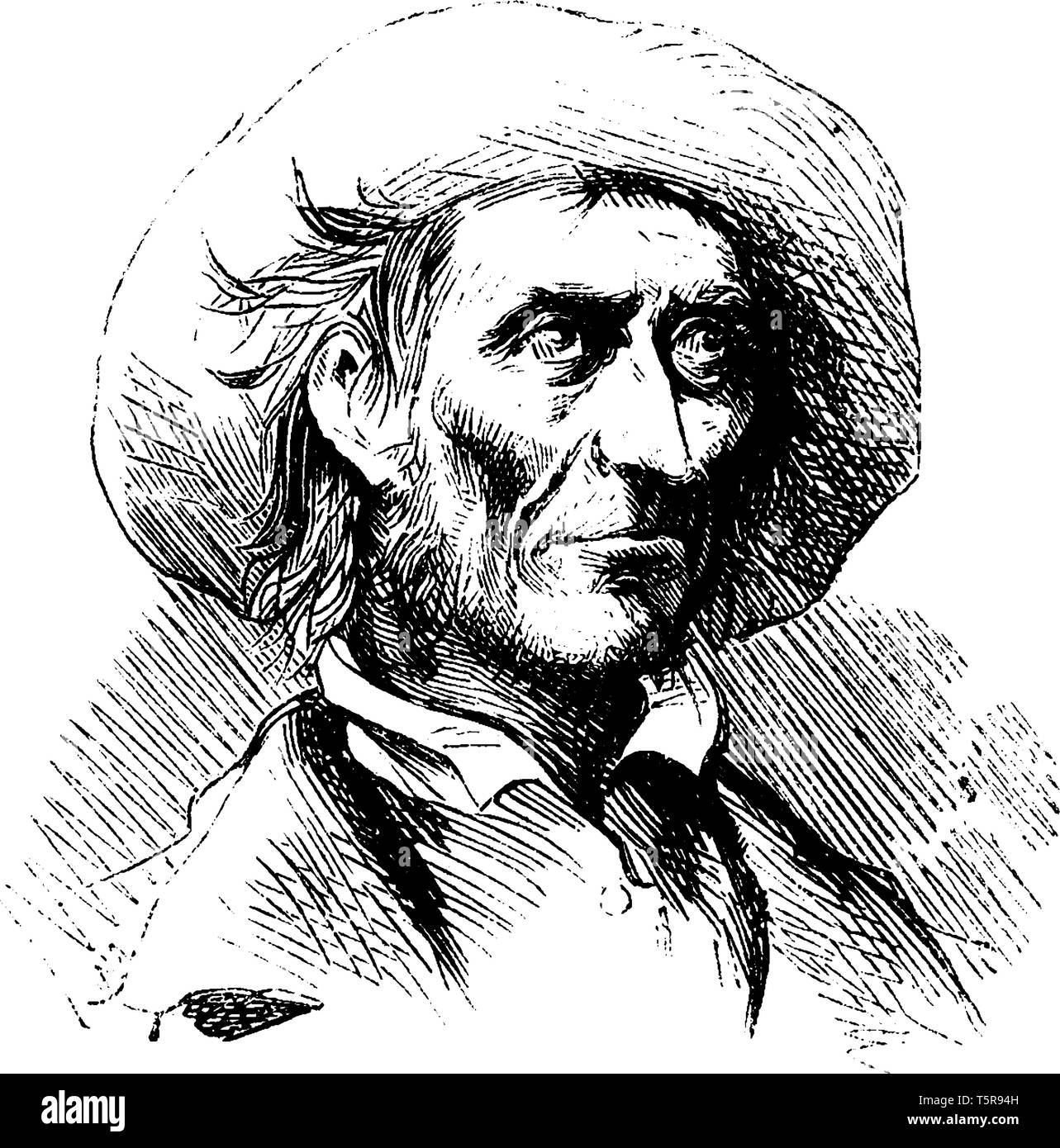 Florida Cracker si riferisce all'originale era coloniale americana Pioneer settlers dello stato della Florida, vintage disegno della linea di incisione o illustrazione Illustrazione Vettoriale