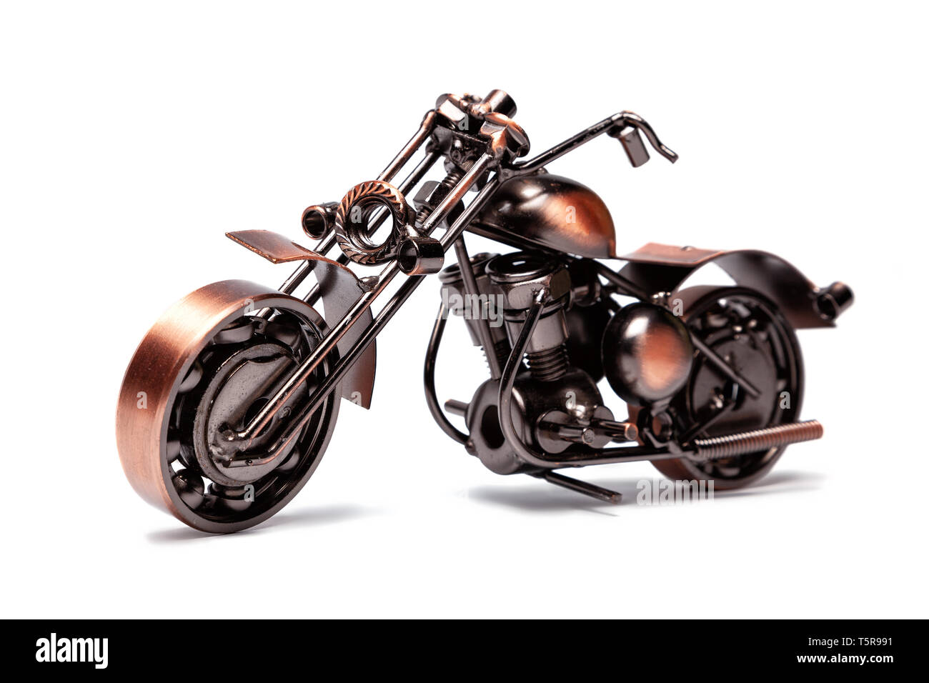 Un buon vuoto per l'illustrazione di un motore club, una motocicletta vintage idea di una lunga strada. Foto Stock